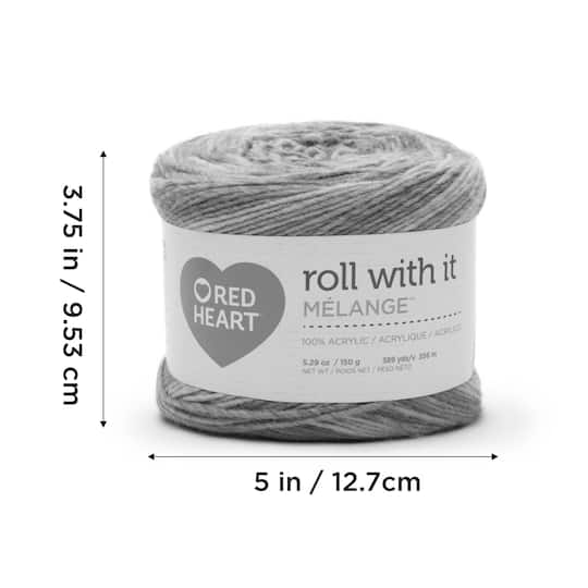 3 Pack Red Heart® Roll With It Melange™ Yarn
